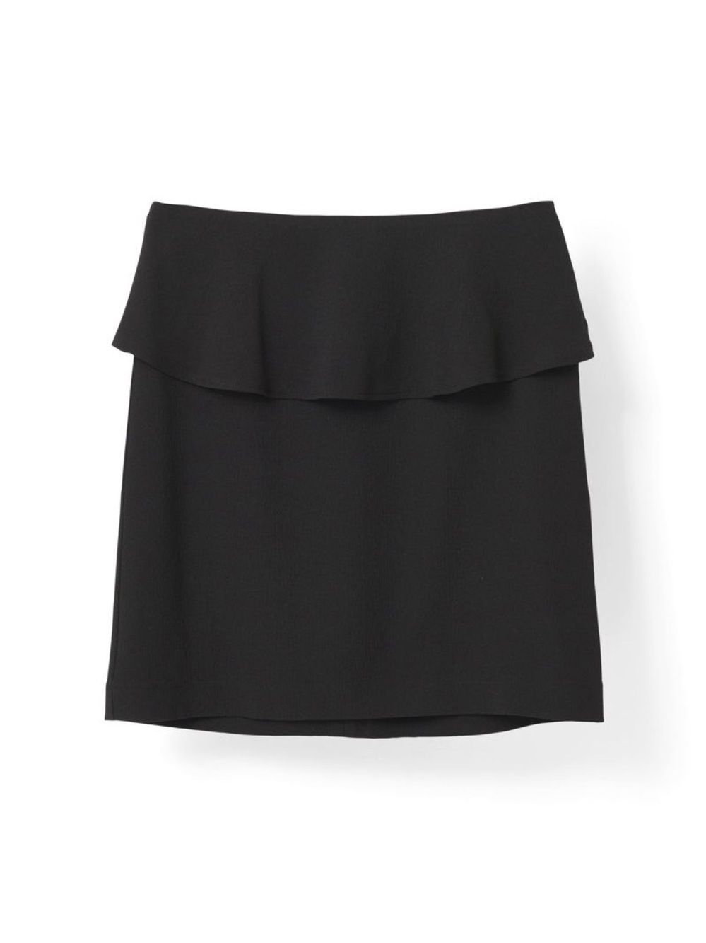 GANNI Clark Ruffle Peplum Mini Skirt